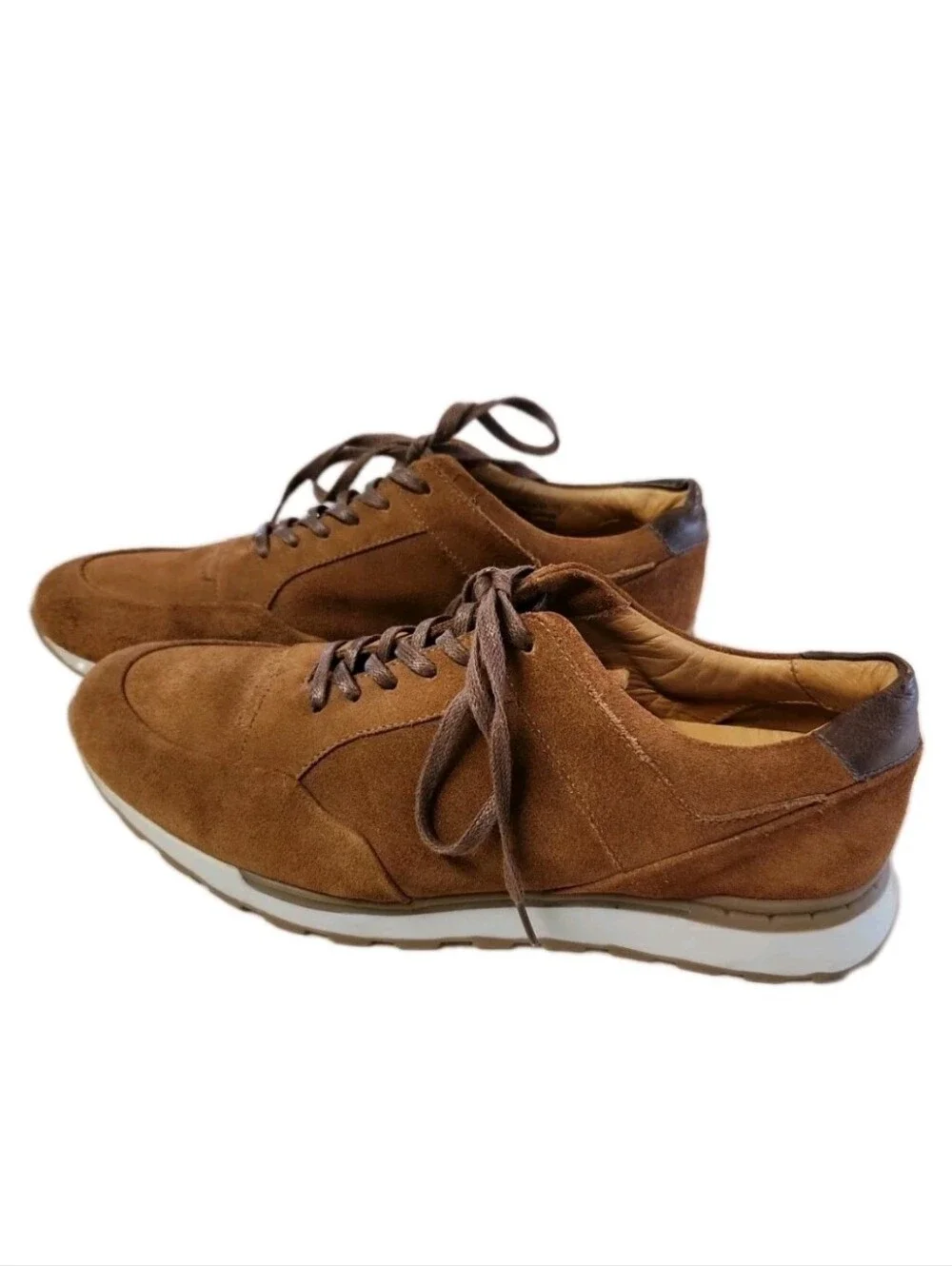 Brothers United Buadonis Men's Brown Suede Sneakers Luxury Fashion Trainers S 11